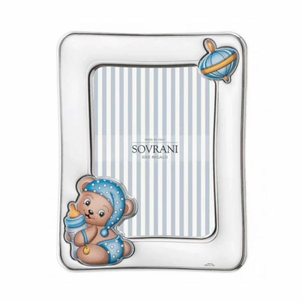 cornice-in-argento-orsetto-azzurro-sovrani-argenti-w5203c.webp